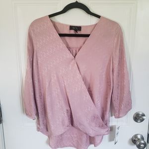 🌟NWT Pink cheetah textured blouse